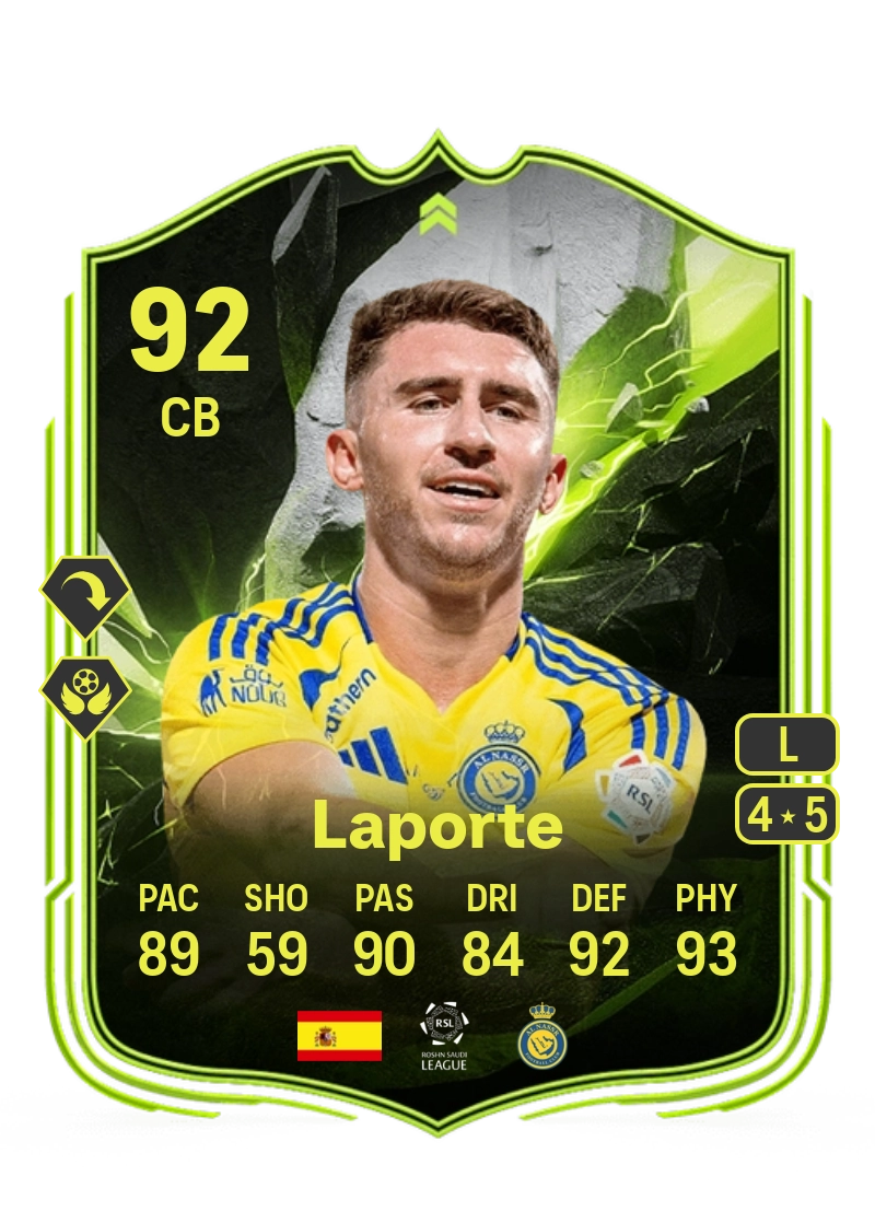 Aymeric Laporte Showdown Plus 92 Overall Rating