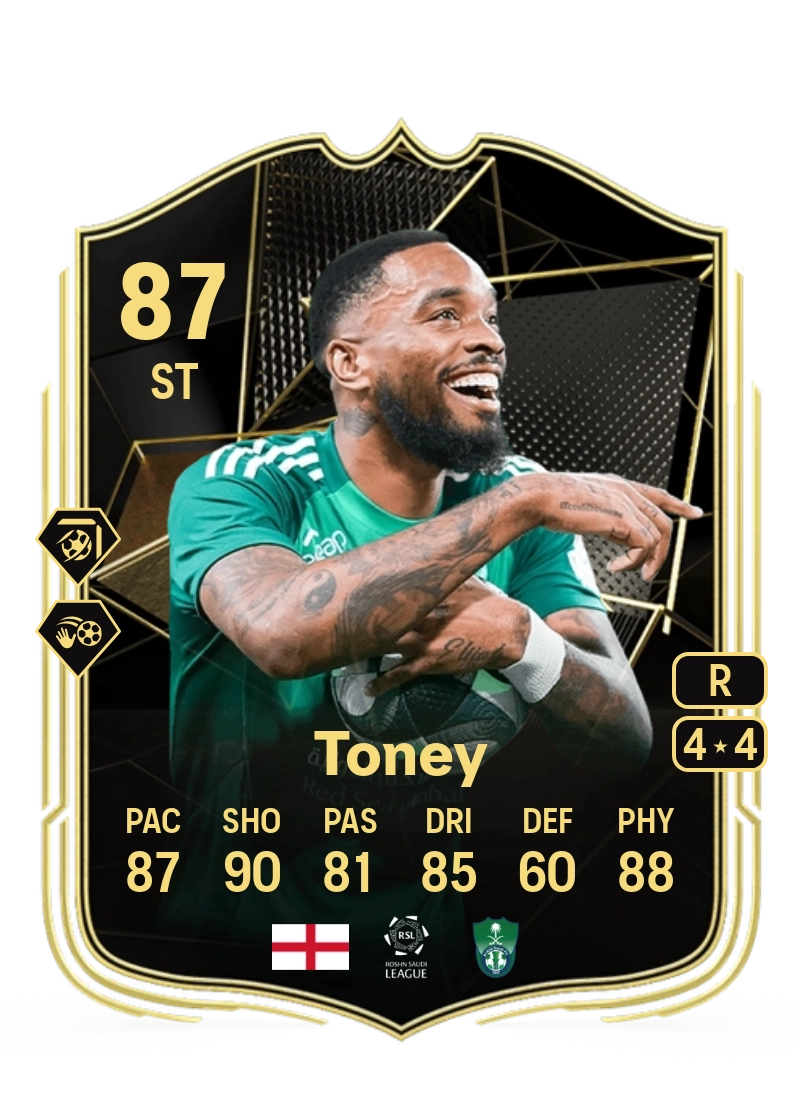 Ivan Toney Team of the Week 87 Overall Rating