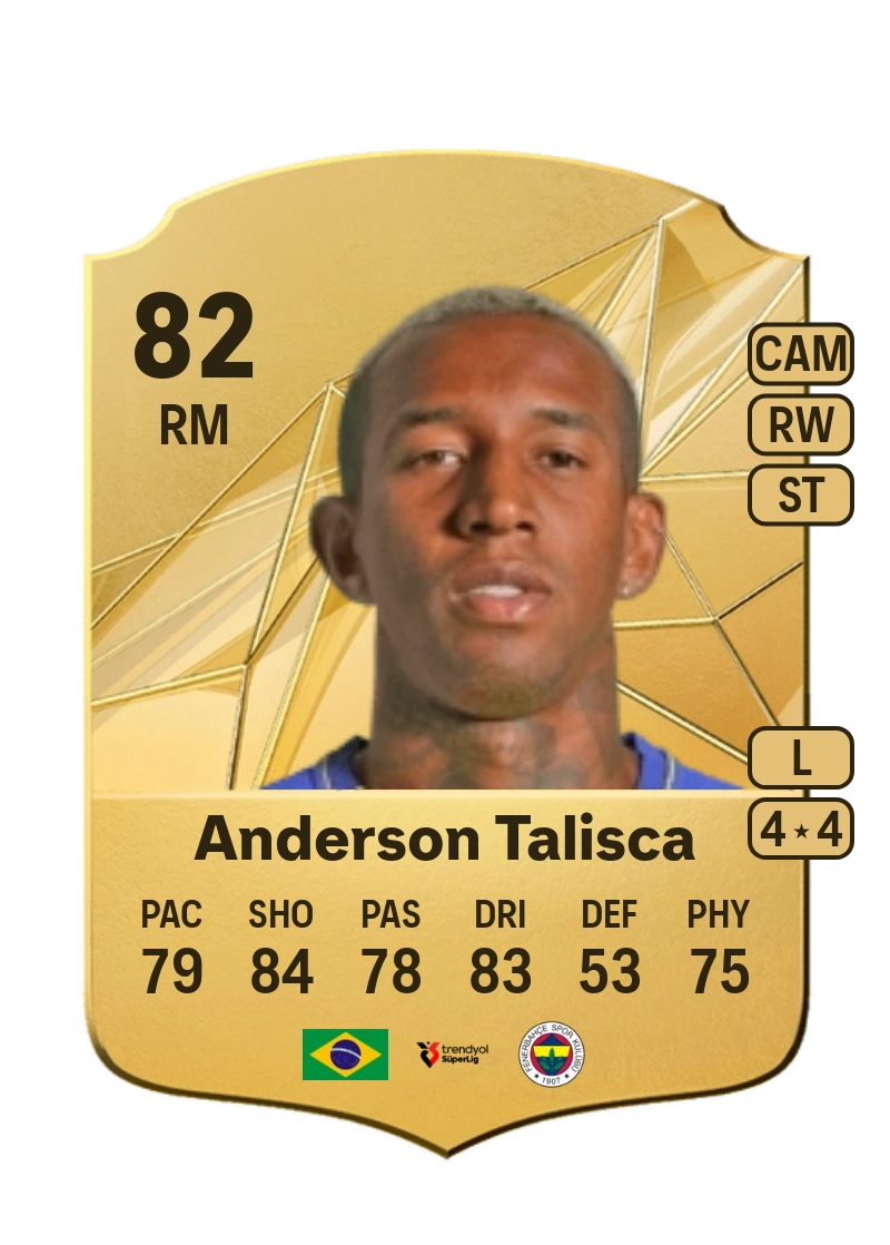 Anderson Talisca Rare 82 Overall Rating