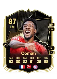 Kingsley Coman Team of the Week 87 Overall Rating