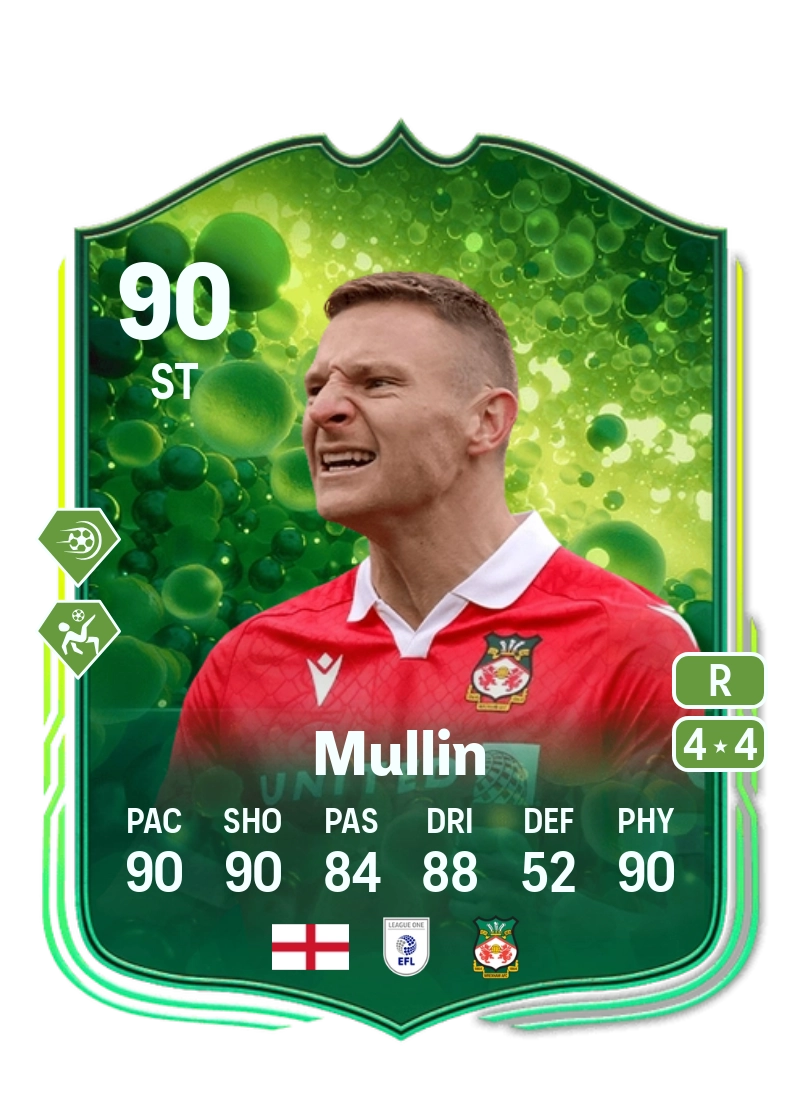 Paul Mullin Grassroot Greats 90 Overall Rating