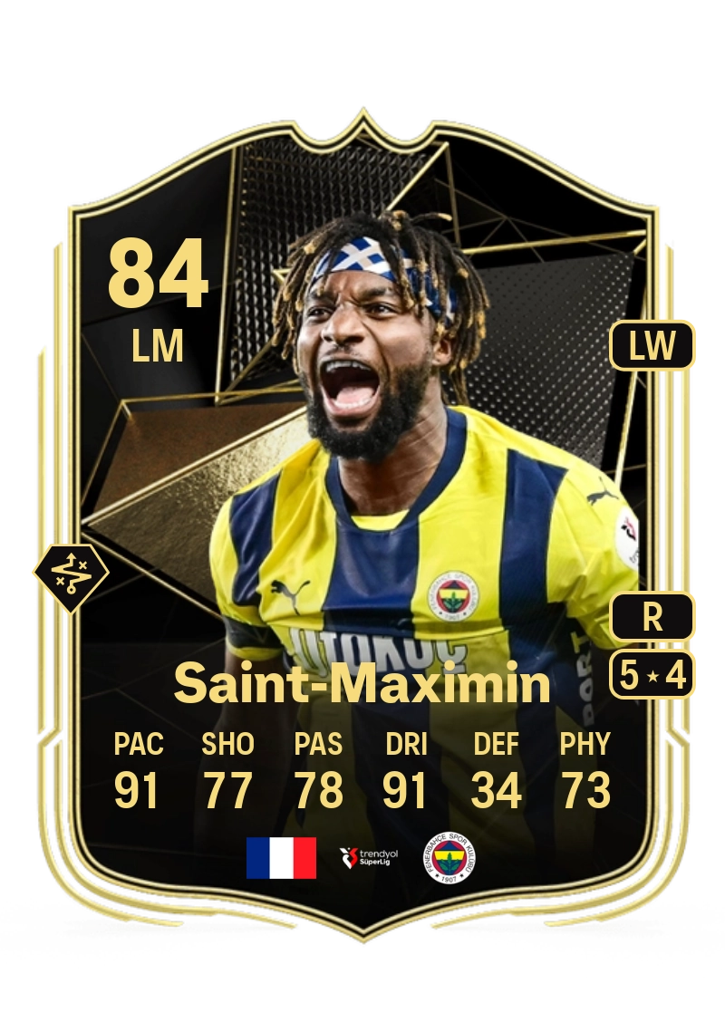 Allan Saint-Maximin Team of the Week 84 Overall Rating