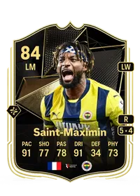 Allan Saint-Maximin Team of the Week 84 Overall Rating