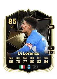 Giovanni Di Lorenzo Team of the Week 85 Overall Rating