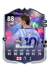 James Maddison NumeroFUT 88 Overall Rating