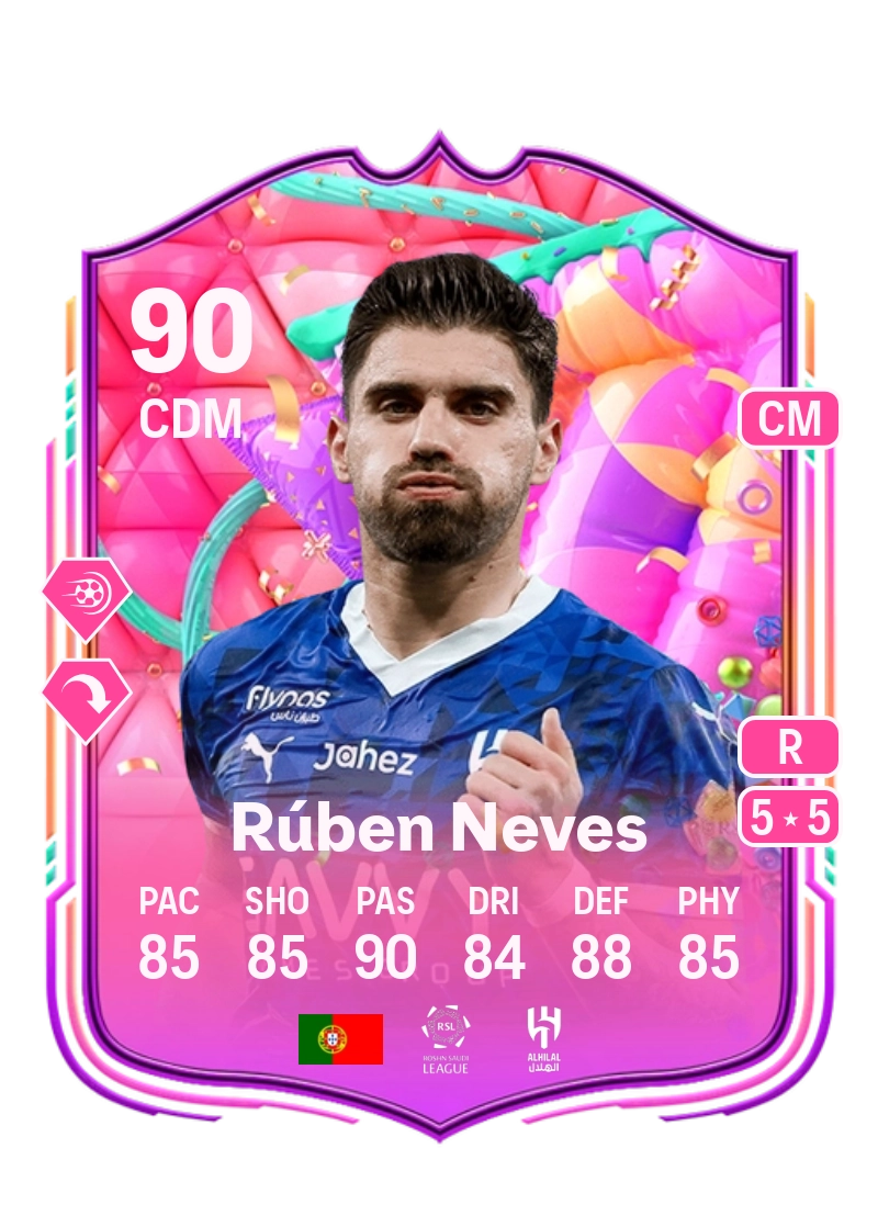 Rúben Neves FUT Birthday 90 Overall Rating