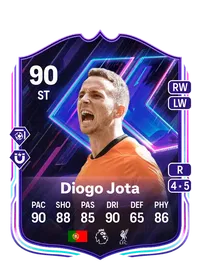 Diogo Jota Flashback Player 90 Overall Rating