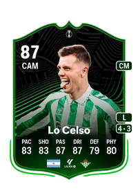 Giovani Lo Celso UECL Road to the Knockouts 87 Overall Rating