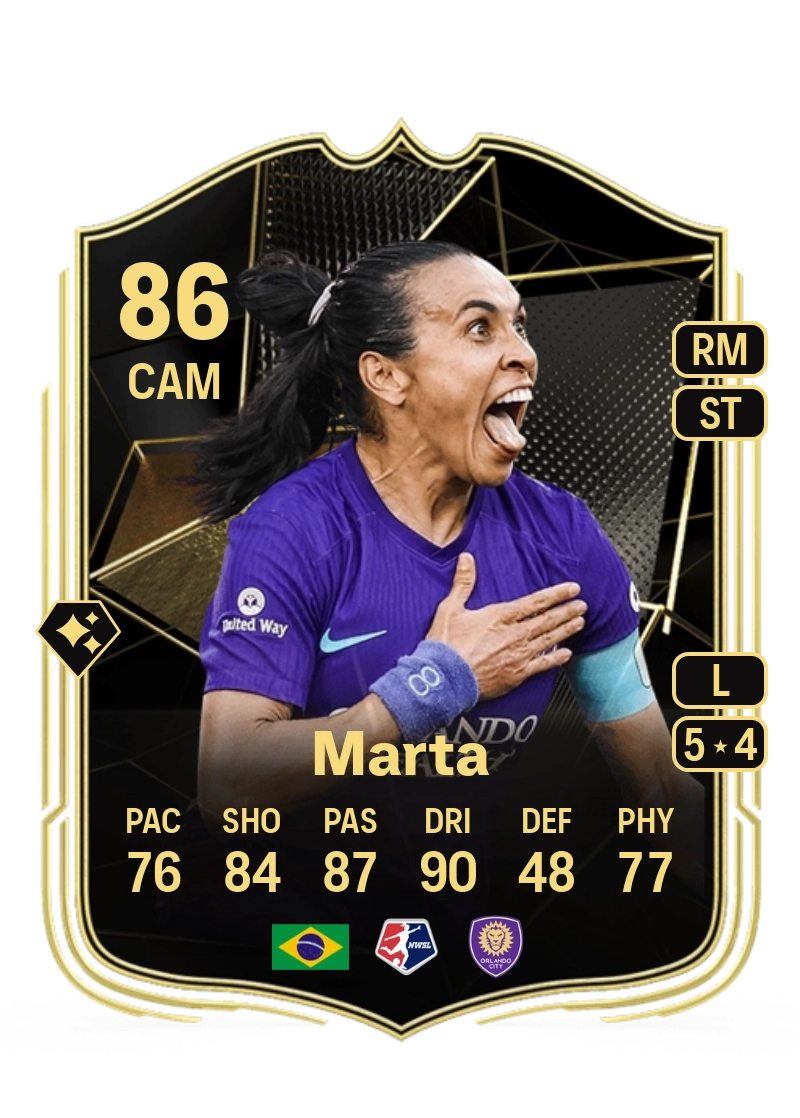 Marta Team of the Week 86 Overall Rating