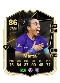 Marta Team of the Week 86 Overall Rating