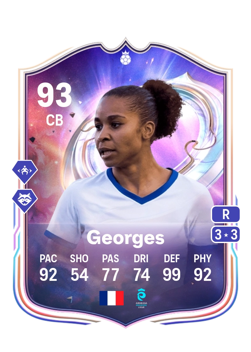 Laura Georges Fantasy FC Hero 93 Overall Rating