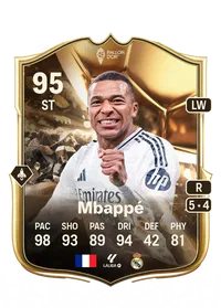 Kylian Mbappé Ballon d'Or 95 Overall Rating