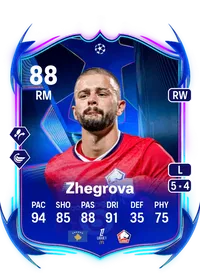 Edon Zhegrova UCL Road to the Final 88 Overall Rating