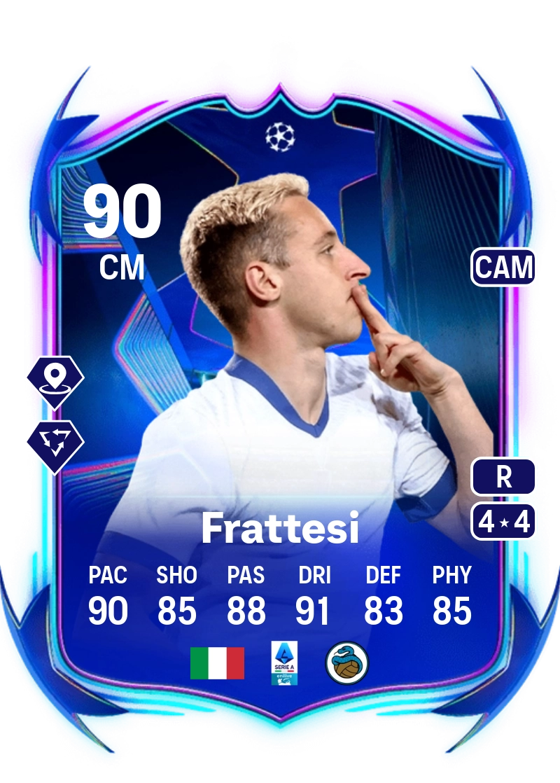 Davide Frattesi UCL Road to the Final 90 Overall Rating