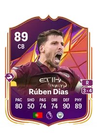 Rúben Dias Track Stars 89 Overall Rating