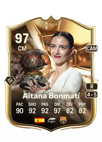 Aitana Bonmatí Ballon d'Or 97 Overall Rating