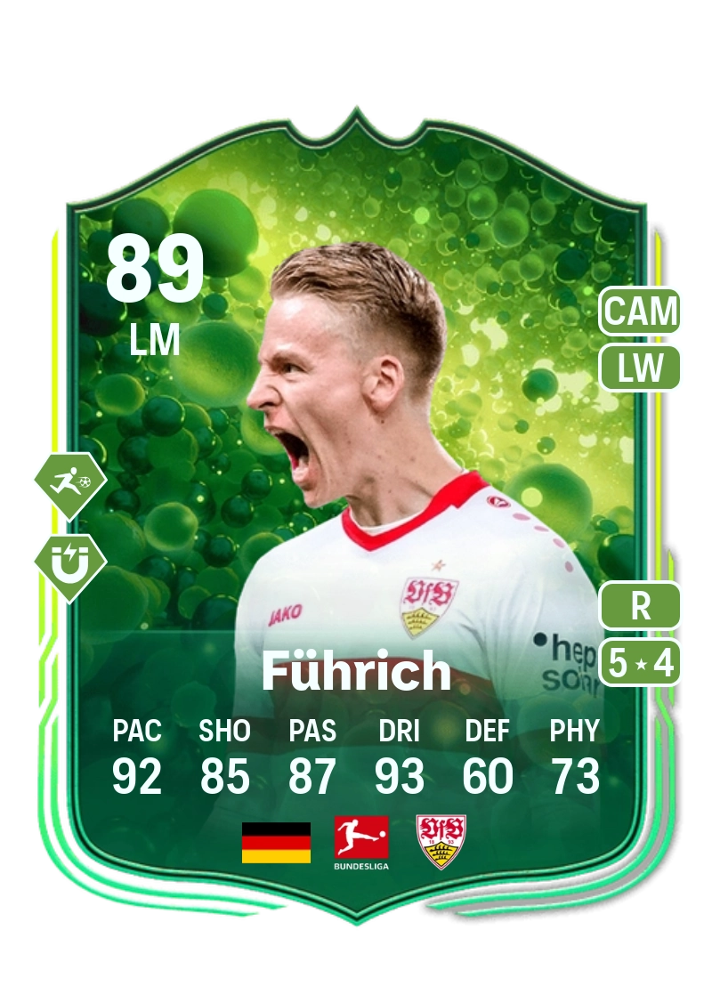 Chris Führich Grassroot Greats 89 Overall Rating