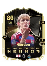 Anthony Gordon Team of the Week 86 Overall Rating