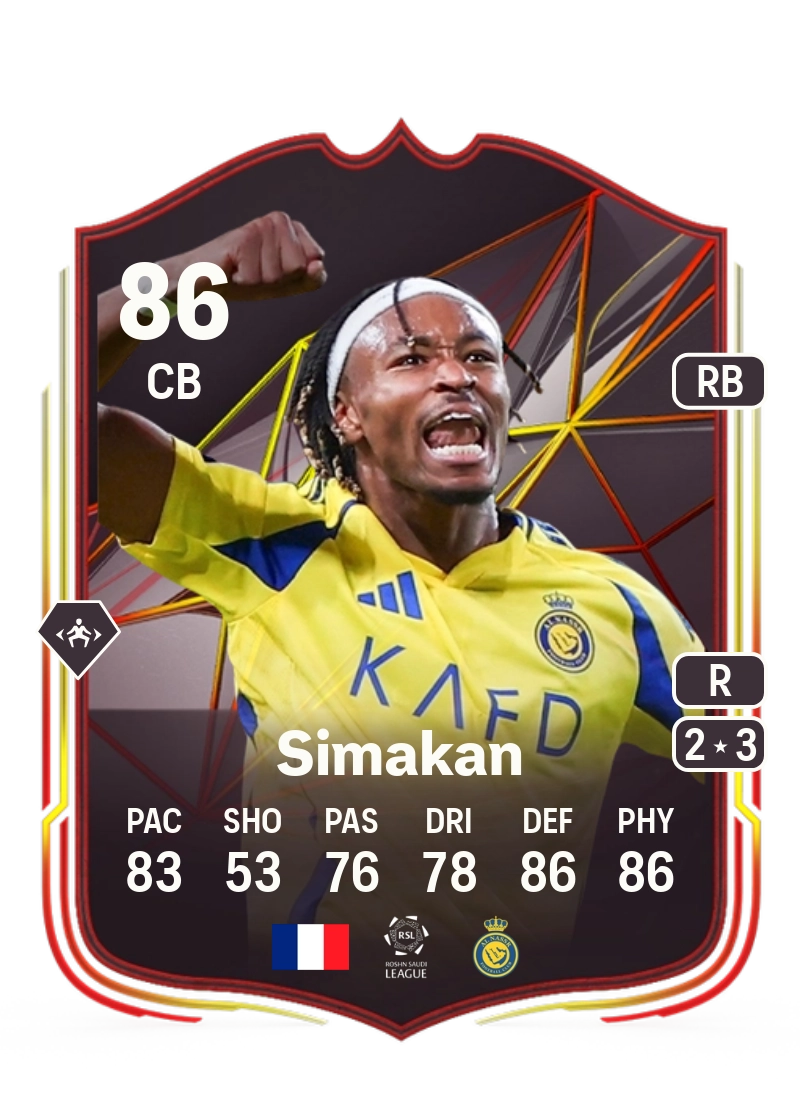 Mohamed Simakan World Tour 86 Overall Rating