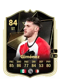 Santiago Giménez Team of the Week 84 Overall Rating