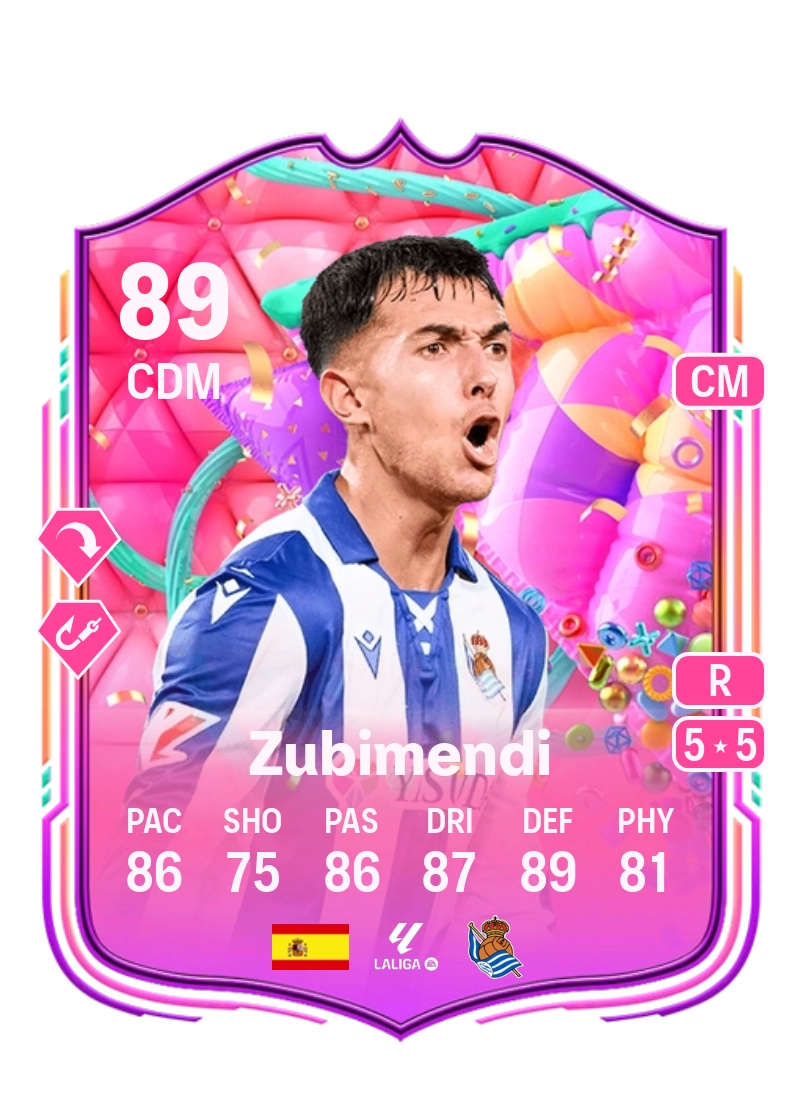 Zubimendi FUT Birthday 89 Overall Rating