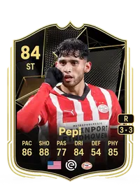 Ricardo Pepi Team of the Week 84 Overall Rating