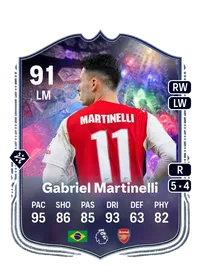 Gabriel Martinelli NumeroFUT 91 Overall Rating