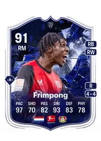 Jeremie Frimpong TOTY Honourable Mentions 91 Overall Rating