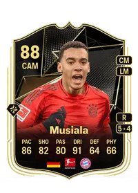 Jamal Musiala Team of the Week 88 Overall Rating