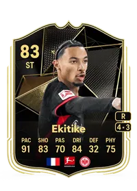 Hugo Ekitike Team of the Week 83 Overall Rating