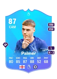 Cole Palmer POTM Premier League 87 Overall Rating