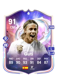 Guti Fantasy FC Hero 91 Overall Rating