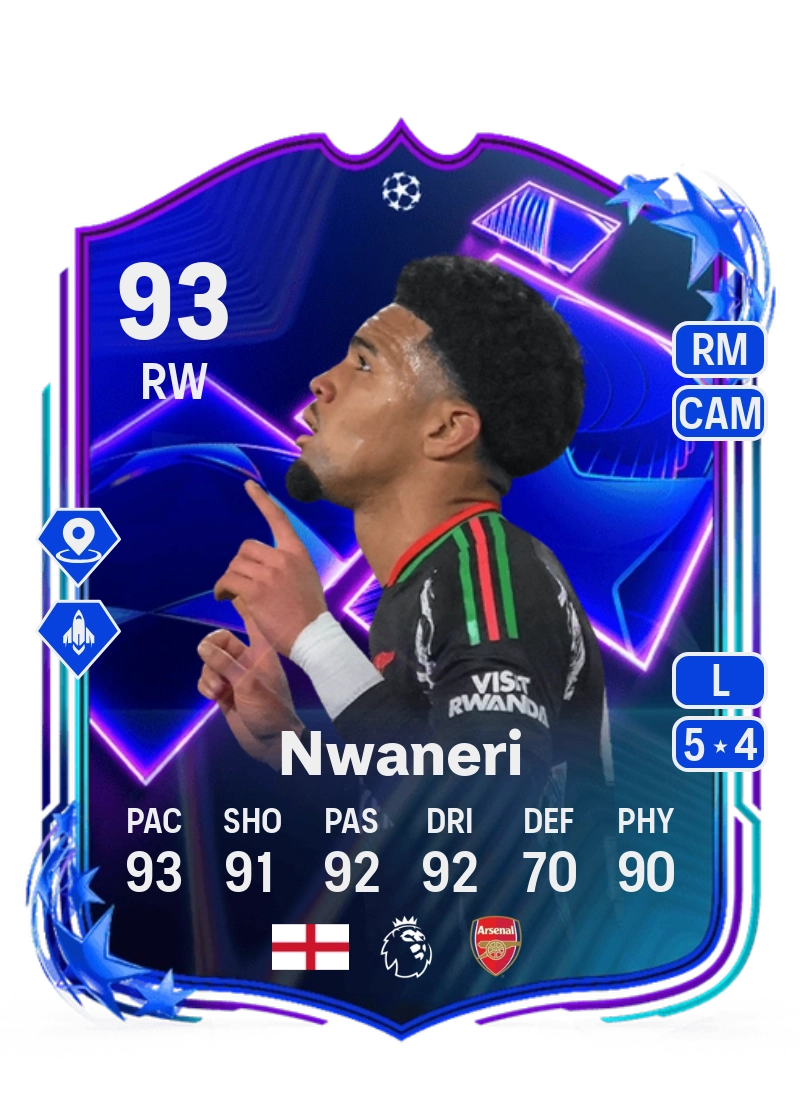 Ethan Nwaneri UCL Dreamchasers 93 Overall Rating