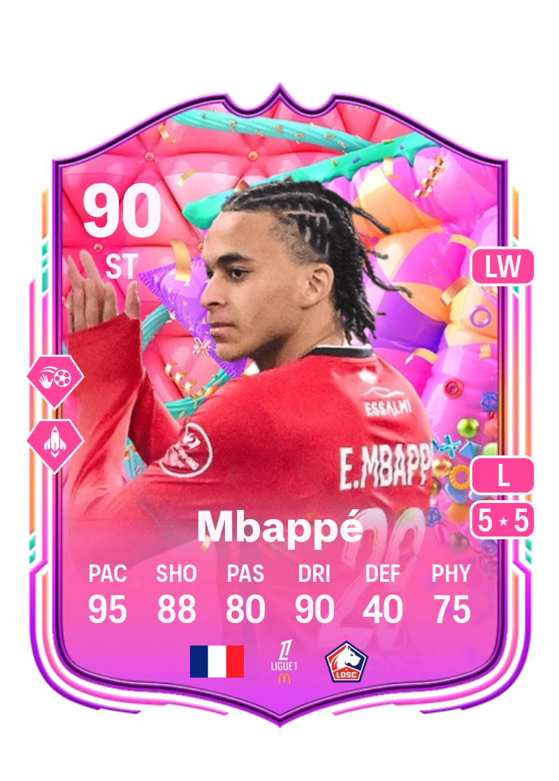 Ethan Mbappé FUT Birthday 90 Overall Rating