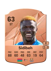 Adama Sidibeh Rare 63 Overall Rating