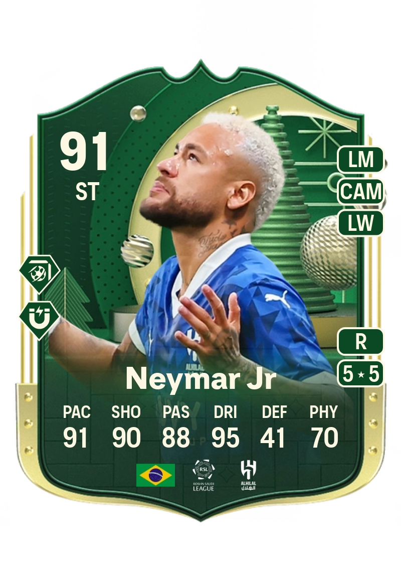 Neymar Jr Winter Wildcards 91 Overall Rating