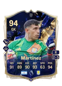 Emiliano Martínez Team of the Year 94 Overall Rating