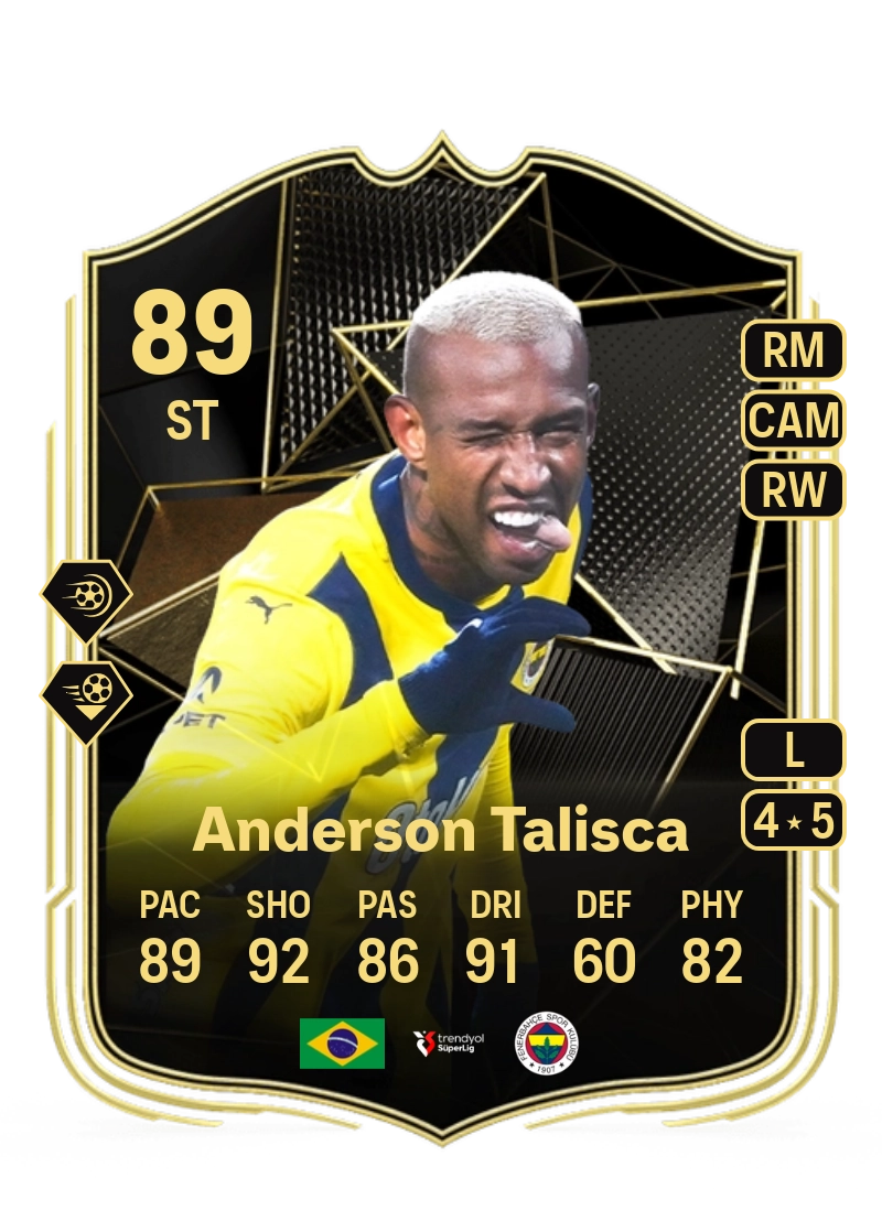 Anderson Talisca Team of the Week 89 Overall Rating