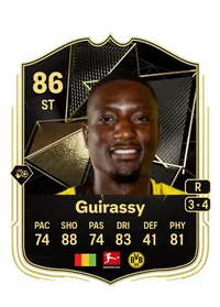 Serhou Guirassy Team of the Week 86 Overall Rating