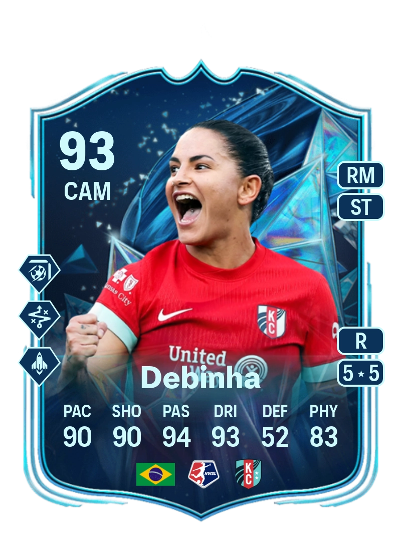 Debinha TOTS Honourable Mentions 93 Overall Rating