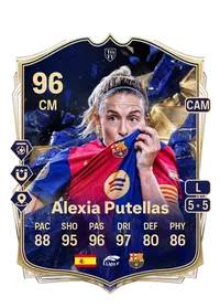 Alexia Putellas Team of the Year 96 Overall Rating