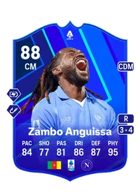 André-Franck Zambo Anguissa POTM SERIE A 88 Overall Rating