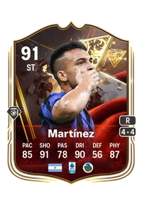 Lautaro Martínez Centurions 91 Overall Rating