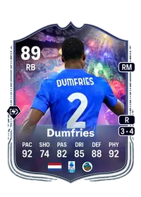 Denzel Dumfries NumeroFUT 89 Overall Rating