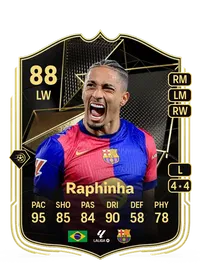 Raphinha Team of the Week 88 Overall Rating