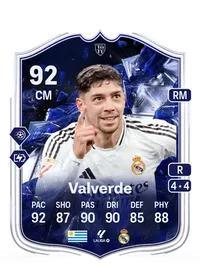 Federico Valverde TOTY Honourable Mentions 92 Overall Rating