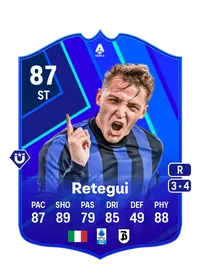 Mateo Retegui POTM SERIE A 87 Overall Rating