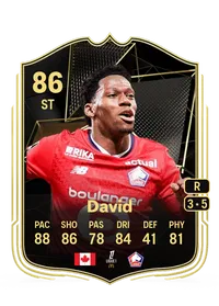 Jonathan David Team of the Week 86 Overall Rating