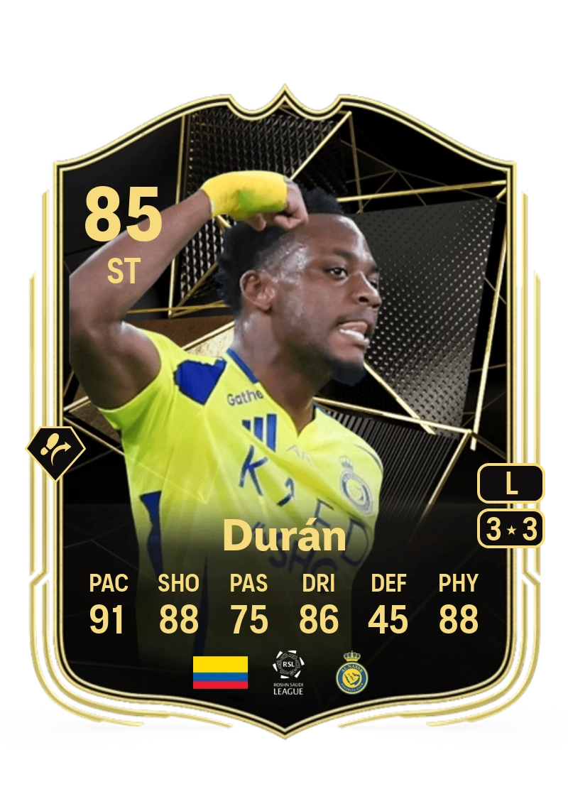 Jhon Durán Team of the Week 85 Overall Rating