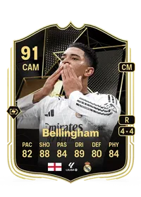 Jude Bellingham Team of the Week 91 Overall Rating